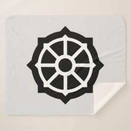 Manta Sherpa Rueda de Dharma (Budismo, hinduismo)