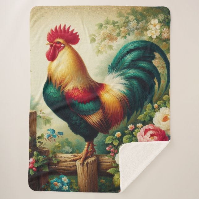 Manta Sherpa Rústico/vintage (Anverso)