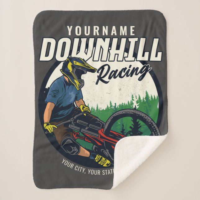 Manta Sherpa Ruta personalizada para ciclismo de montaña de Car (Anverso)