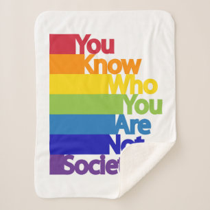 Manta Sherpa Sabes a quién no eres sociedad