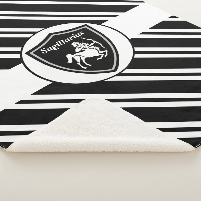 Manta Sherpa Sagitario símbolo sherpa blanda (3/4)