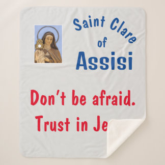 Manta Sherpa Saint Clare Assisi
