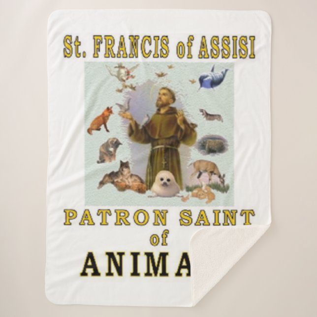 Manta Sherpa SAINT FRANCIS de ASSISSI (Anverso)