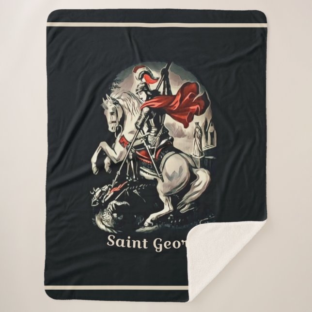 Manta Sherpa Saint George Sherpa Blanket (Anverso)