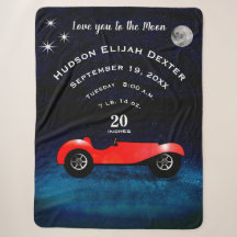 Sala de niños Amor por coche clásico Hasta la luna