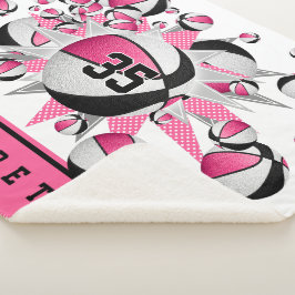 Manta Sherpa sala deportiva de chicas estrellas de baloncesto n