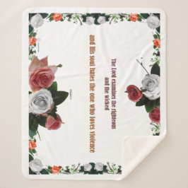 Manta Sherpa Salmo 11:5, No hay violencia