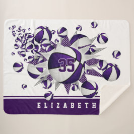 Manta Sherpa salón de deportes para estrellas chicas de balonce