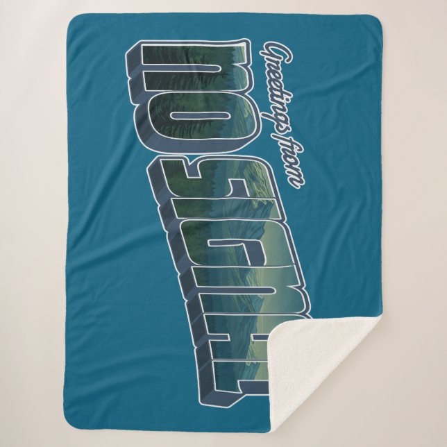 Manta Sherpa Saludos desde la ausencia de señal (Anverso)