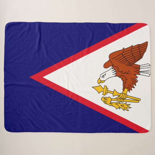 Manta Sherpa Samoa Americana (Anverso (horizontal))