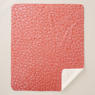 Manta Sherpa Sample of orange leather upholstery textureabstrac