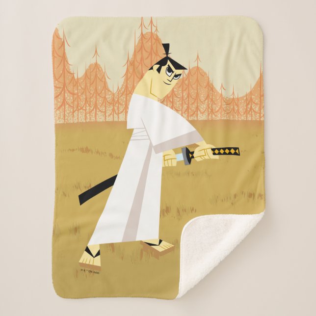 Manta Sherpa Samurai Jack Drawing Sword (Anverso)