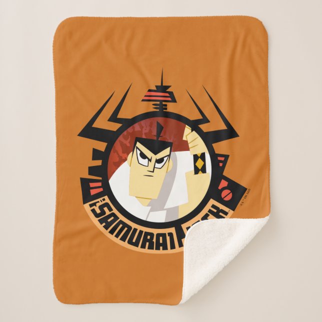 Manta Sherpa Samurai Jack En El Marco Futurista De Aku (Anverso)