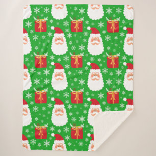Manta Sherpa Santa Navidades Sherpa Blanket