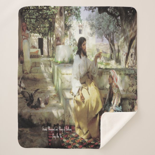 Manta Sherpa Santos Marta y María de Betania (Anverso)