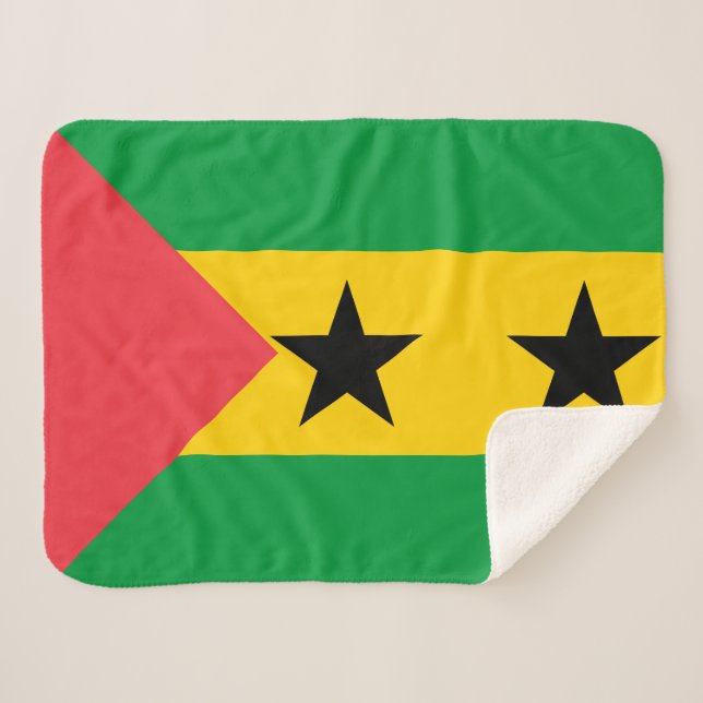 Manta Sherpa Sao Tome and Principe Flag (Anverso (horizontal))