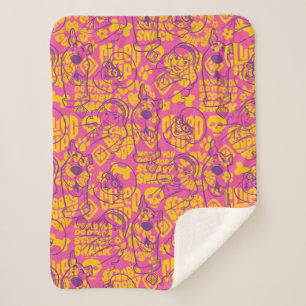 Manta Sherpa Scooby-Doo Funky Flower Pattern