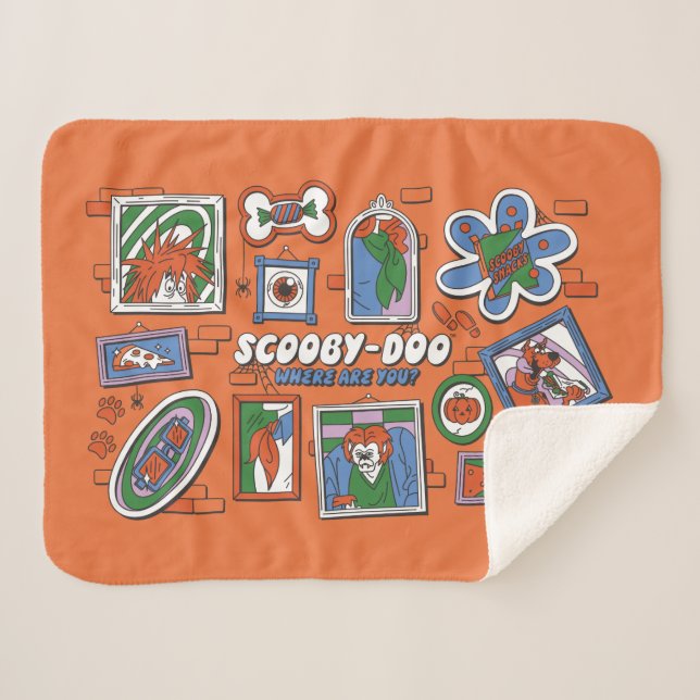 Manta Sherpa Scooby-Doo Wall of Halloween Picture Frames (Anverso (horizontal))