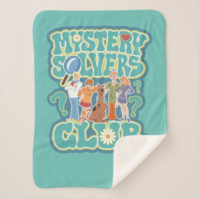 Manta Sherpa Scooby-Doo y la pandilla "Mystery Solvers Club" (Anverso)