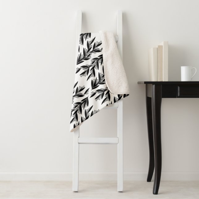 Manta Sherpa script de hojas y merry (In situ)