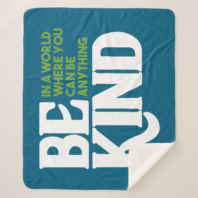 Manta Sherpa Sé amable (Anverso)