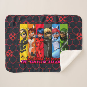 Manta Sherpa Sé fuerte, sé valiente, sé milagroso