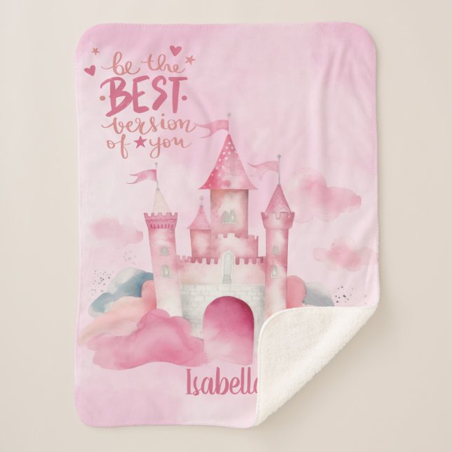 Manta Sherpa Sé la mejor versión de ti (Anverso)