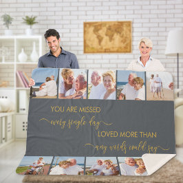 Manta Sherpa Se le han perdido 10 recuerdos de fotos grises