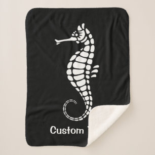 Manta Sherpa Seahorse White