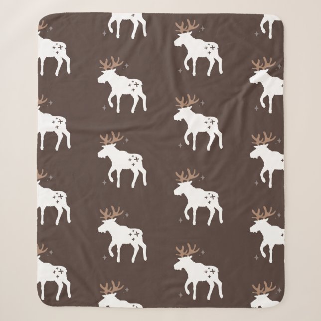 Manta Sherpa Seamless background patterns in Scandinavian style (Anverso)