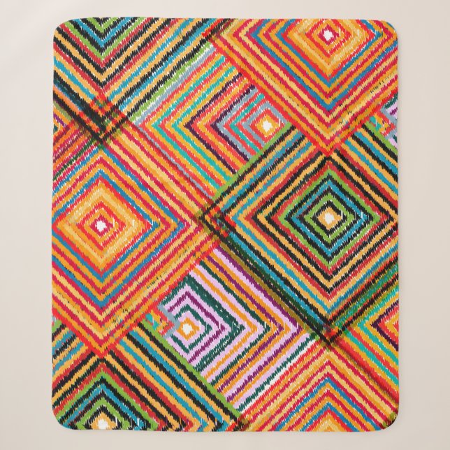 Manta Sherpa Seamless pattern patchwork design. Creative backgr (Anverso)