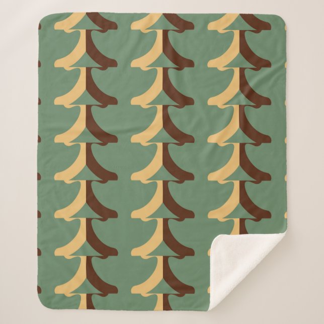 Manta Sherpa Seamless retro pattern with vertical elements. abs (Anverso)