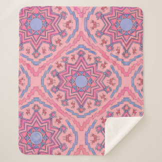 Manta Sherpa Seelenkreis – Leuchtende Mandala Fleecedecke
