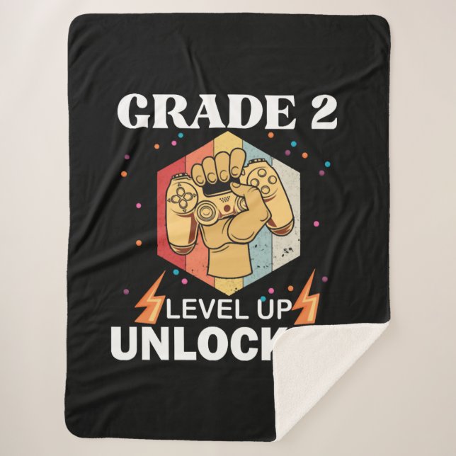 Manta Sherpa Segundo Grado Desbloqueado Nivel De Vuelta A La Es (Anverso)