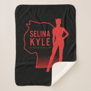 Manta Sherpa Selina Kyle Catwoman Outline Logo