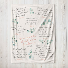 Manta Sherpa Sencillas Escrituras de Curación Oración I Regalo 