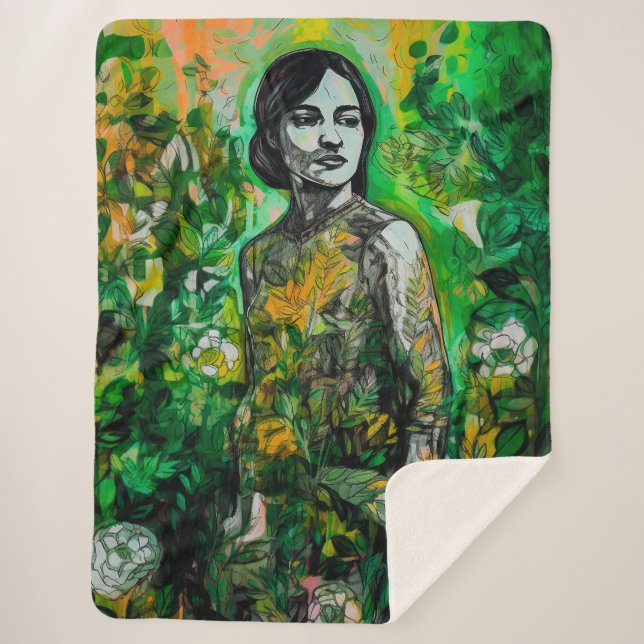 Manta Sherpa Señora del Misterio (Anverso)