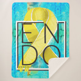 Manta Sherpa Sensibilización sobre la Endometriosis Sherpa Blan