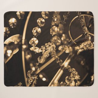 Manta Sherpa Sepia Crystal Chandelier