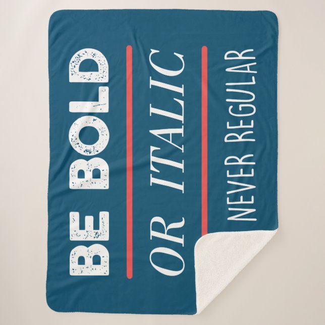 Manta Sherpa Ser negrita (Anverso)