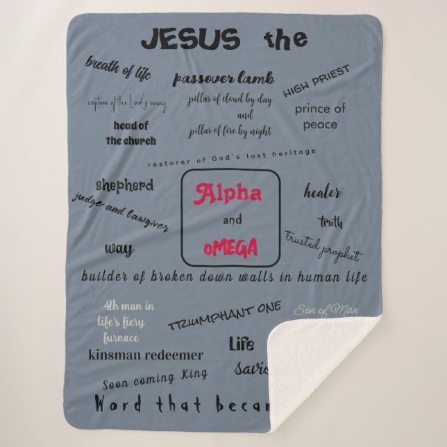 Manta Sherpa Serie Messiah Sherpa Blanket (Anverso)