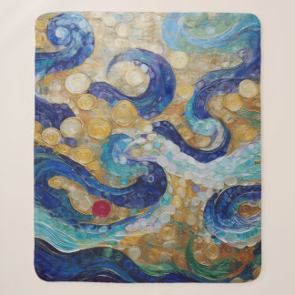 Manta Sherpa Serpientes de agua de Klimt