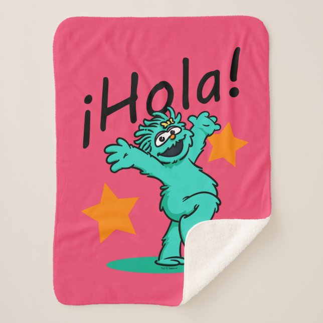 Manta Sherpa Sesame Street | ¡Hola! Rosita (Anverso)