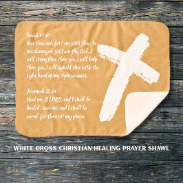 Manta Sherpa Shawl de la plegaria curativa cristiana de la Cruz