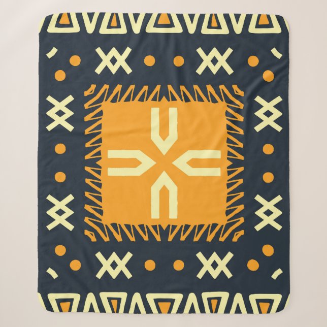 Manta Sherpa Shawl Design: Plaza Batik India. (Anverso)