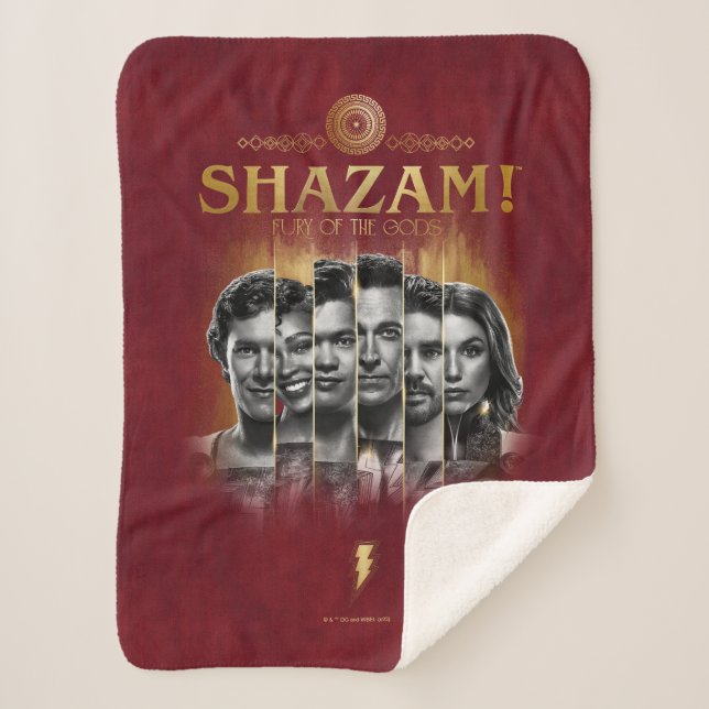 Manta Sherpa ¡SHAZAM! Furia de los dioses | Barras fotográficas (Anverso)
