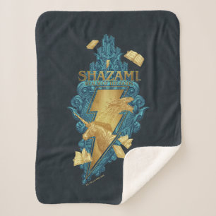 Manta Sherpa ¡SHAZAM! Furia de los dioses   Logotipo Realm of t