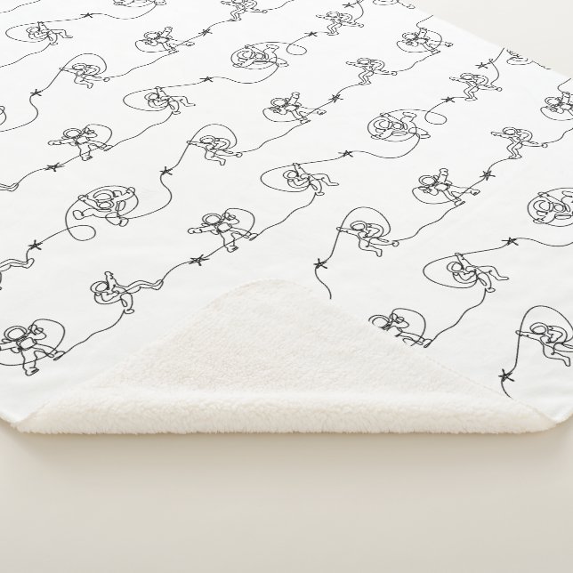 Manta Sherpa Sherpa Blanket Astronauta (3/4)