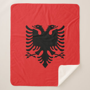 Manta Sherpa Sherpa Blanket con bandera de Albania