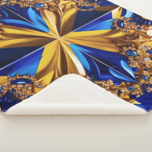 Manta Sherpa Sherpa Blanket con diseño de colores suecos